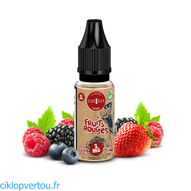 Natural Fruits rouges E-liquide 10ml - Curieux Natural - ciklopvertou.fr cigarette électronique 44