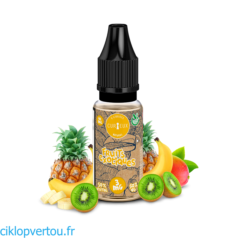 Natural Fruits Exotiques E-liquide 10ml - Curieux Natural - ciklopvertou.fr cigarette électronique 44