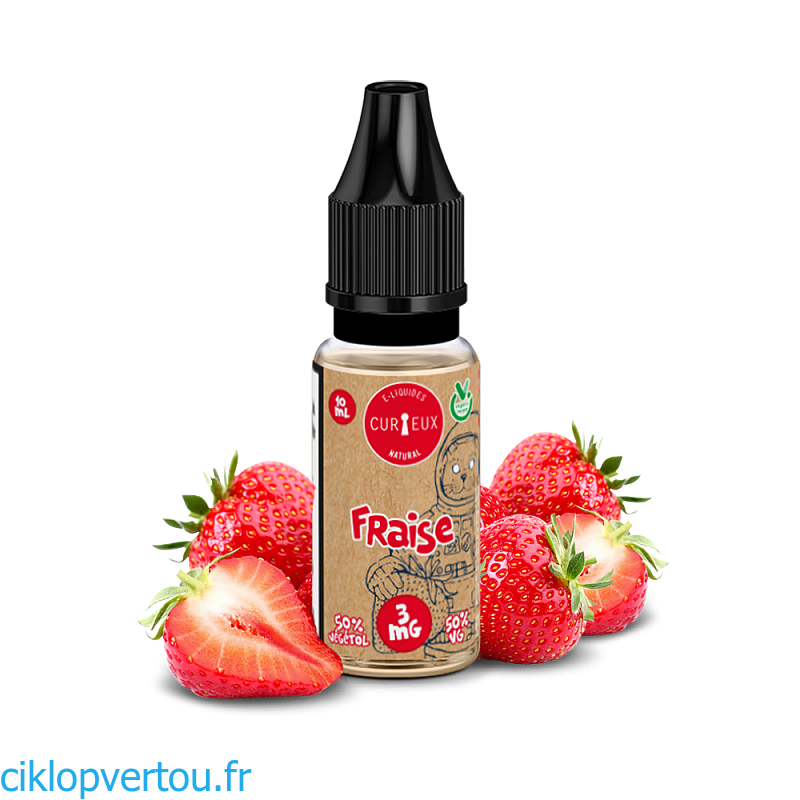 Natural Fraise E-liquide 10ml - Curieux Natural - ciklopvertou.fr cigarette électronique 44