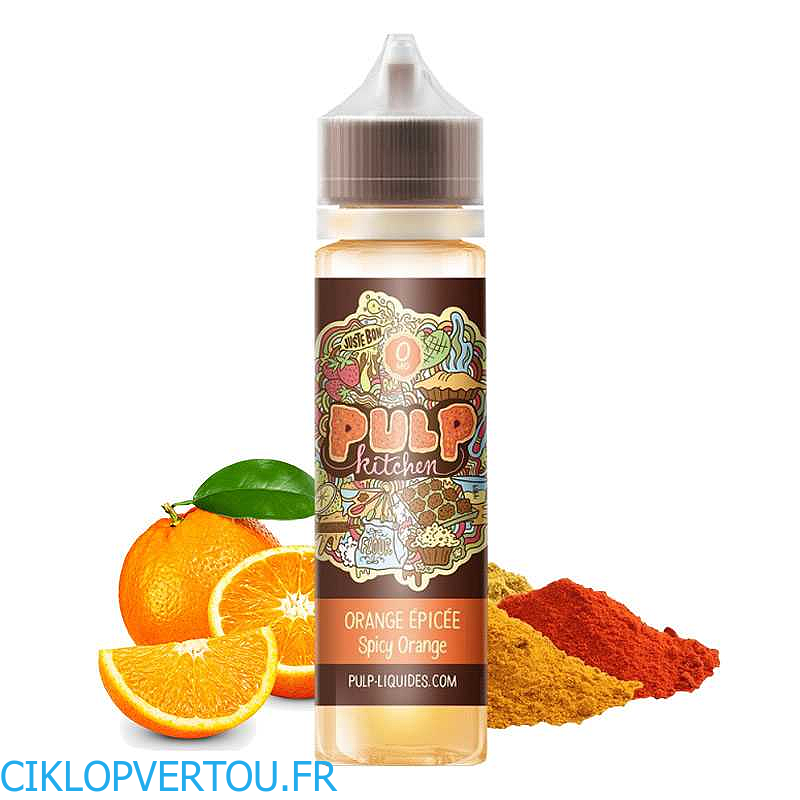 Orange Epicée E-liquide 50ml - Pulp Kitchen - ciklopvertou.fr cigarette électronique 44