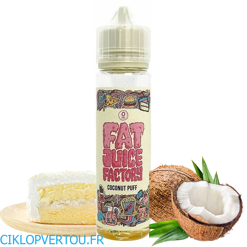 Coconut Puff E-liquide 50ml - Fat Juice Factory - ciklopvertou.fr cigarette électronique 44