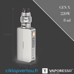 Kit E-cigarette Vaporesso Gen X - ciklopvertou.fr cigarette électronique 44