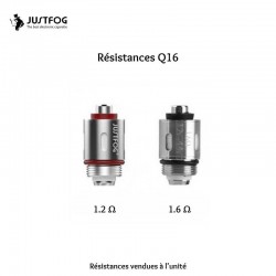 Resistances Q16 - Justfog - ciklopvertou.fr cigarette électronique 44