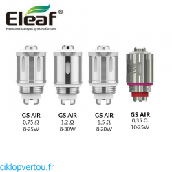 Résistance Eleaf GS Air - ciklopvertou.fr cigarette électronique 44