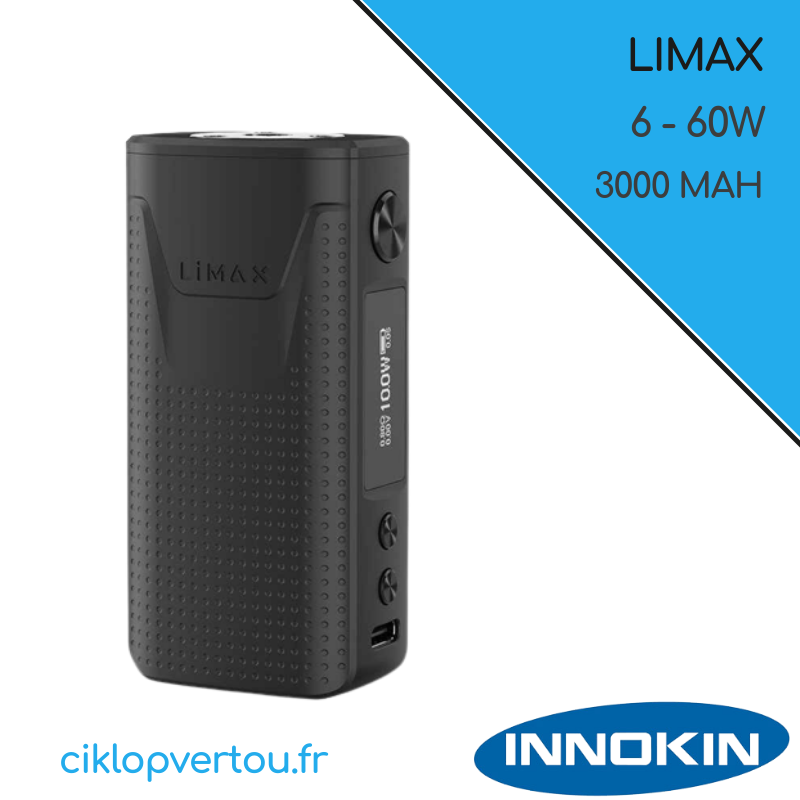 Mod E-cigarette Innokin LiMax - ciklopvertou.fr cigarette électronique 44