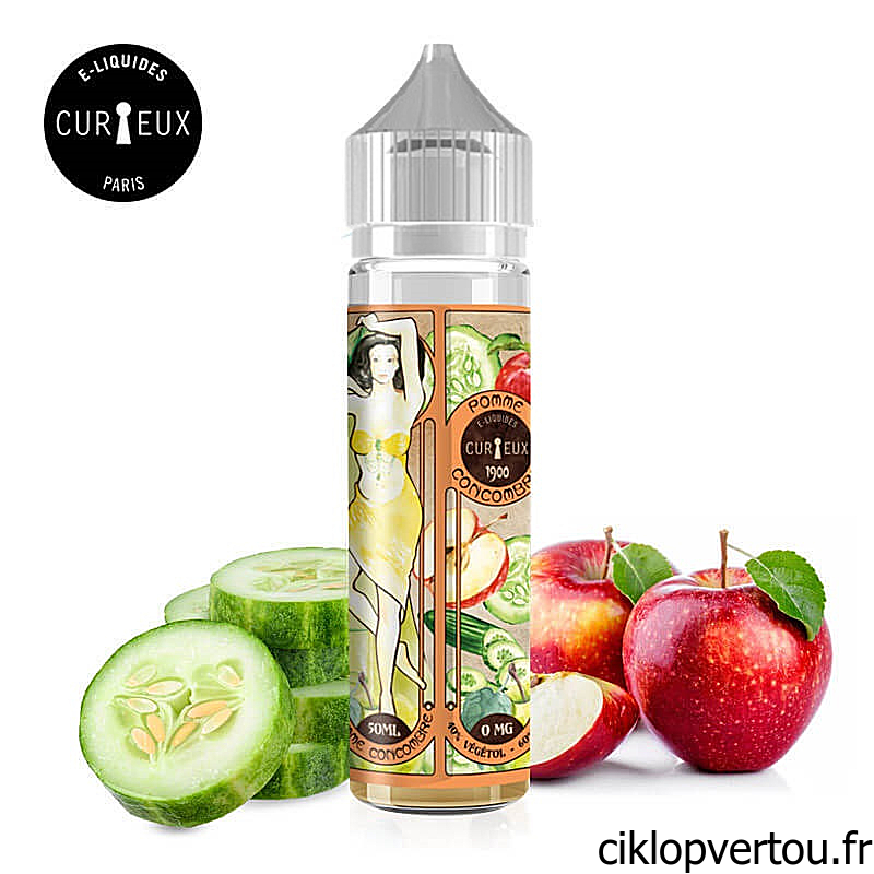 Pomme Concombre e-liquide 50ml - Curieux Ed. 1900 - ciklopvertou.fr cigarette électronique 44