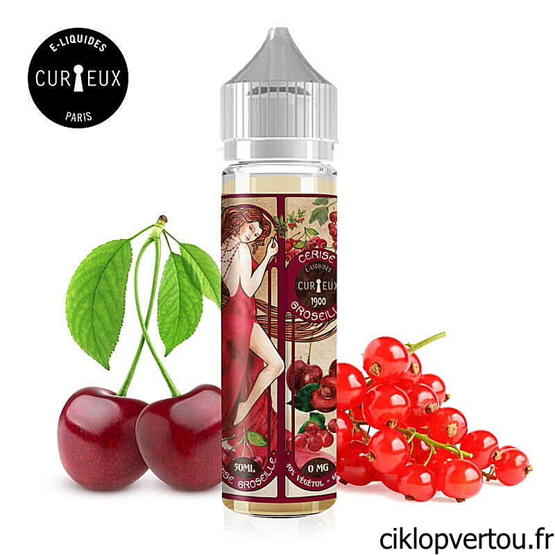 Cerise Groseille E-liquide 50ml - Curieux Ed. 1900 - ciklopvertou.fr cigarette électronique 44