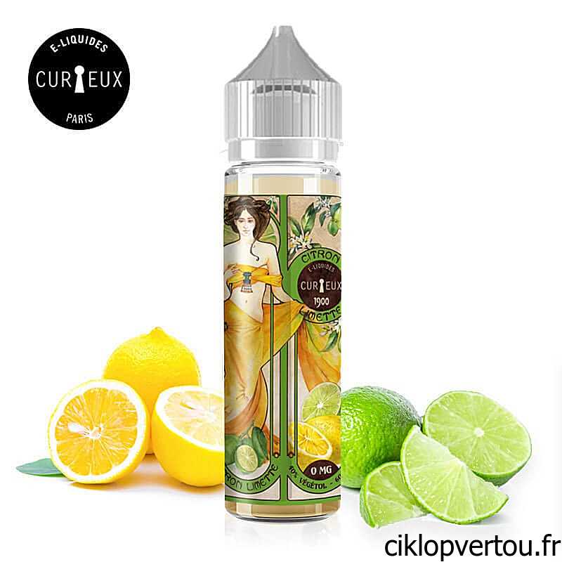 Citron Limette E-liquide 50ml - Curieux Ed. 1900 - ciklopvertou.fr cigarette électronique 44