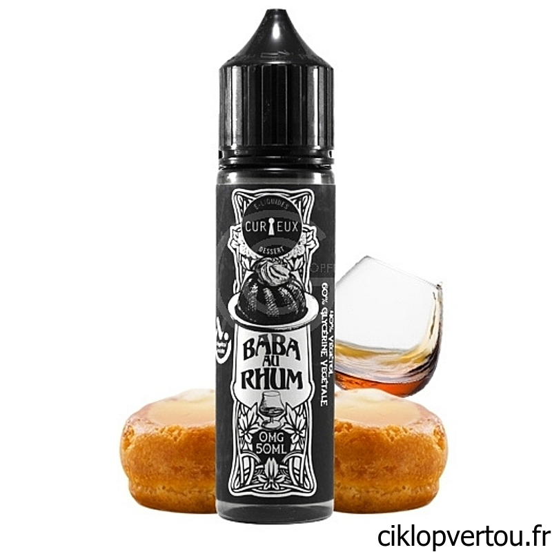 Baba au Rhum E-liquide 50ml - Curieux Ed. Dessert - ciklopvertou.fr cigarette électronique 44