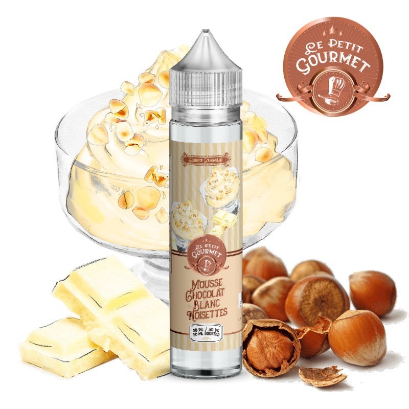 Mousse Chocolat Blanc Noisette E-Liquide 50ml - Le Petit Gourmet - ciklopvertou.fr cigarette électronique 44